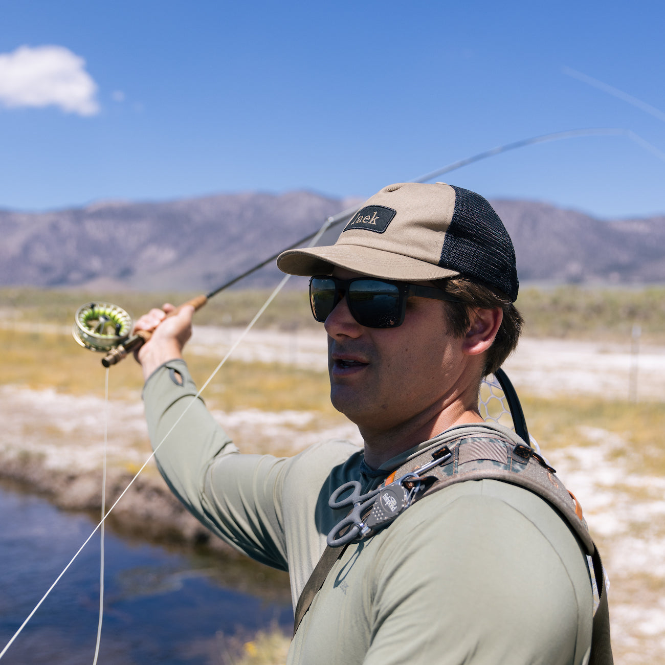 Fishing trucker hat