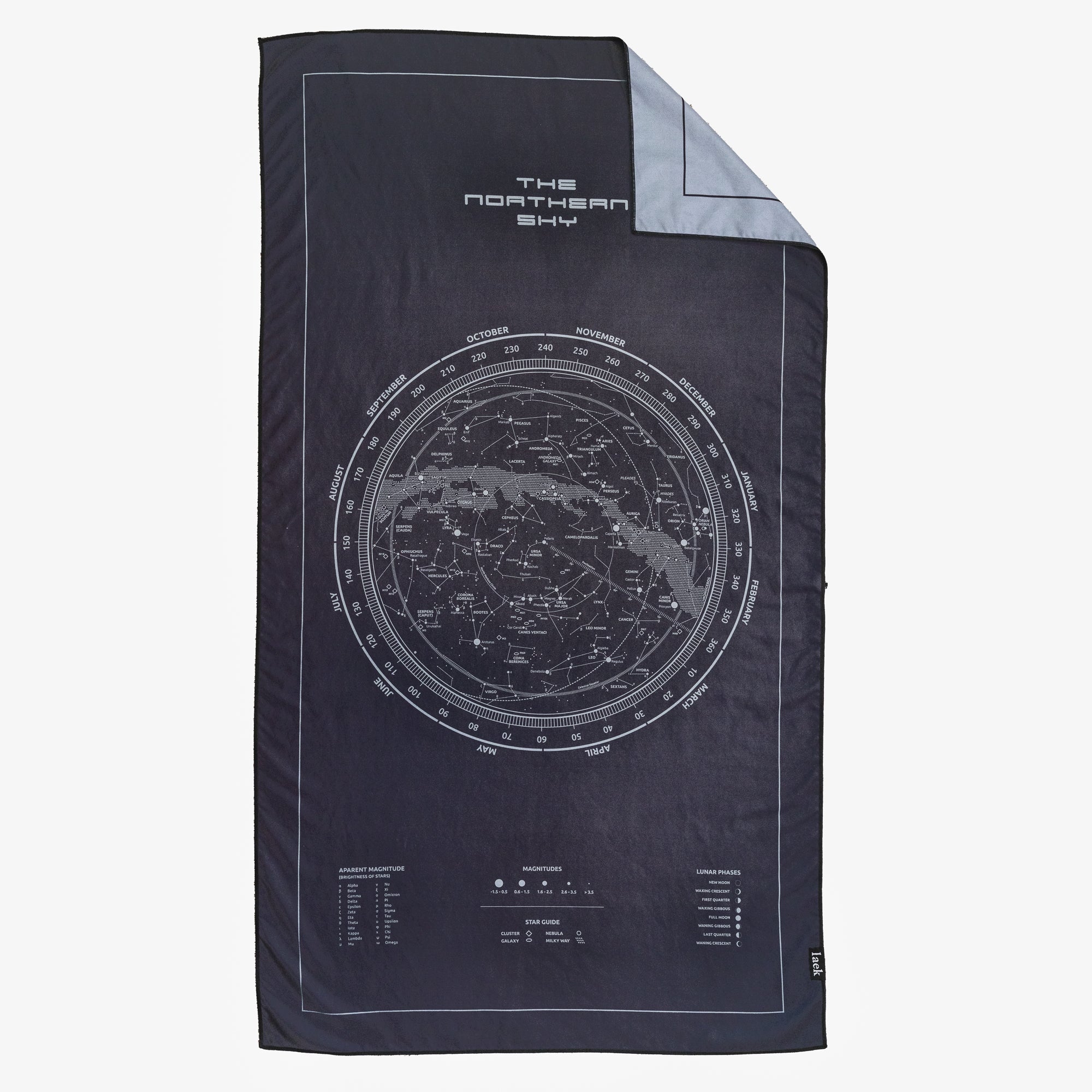 Fast Drying Adventure Towel | Constellation Design Black – Laek
