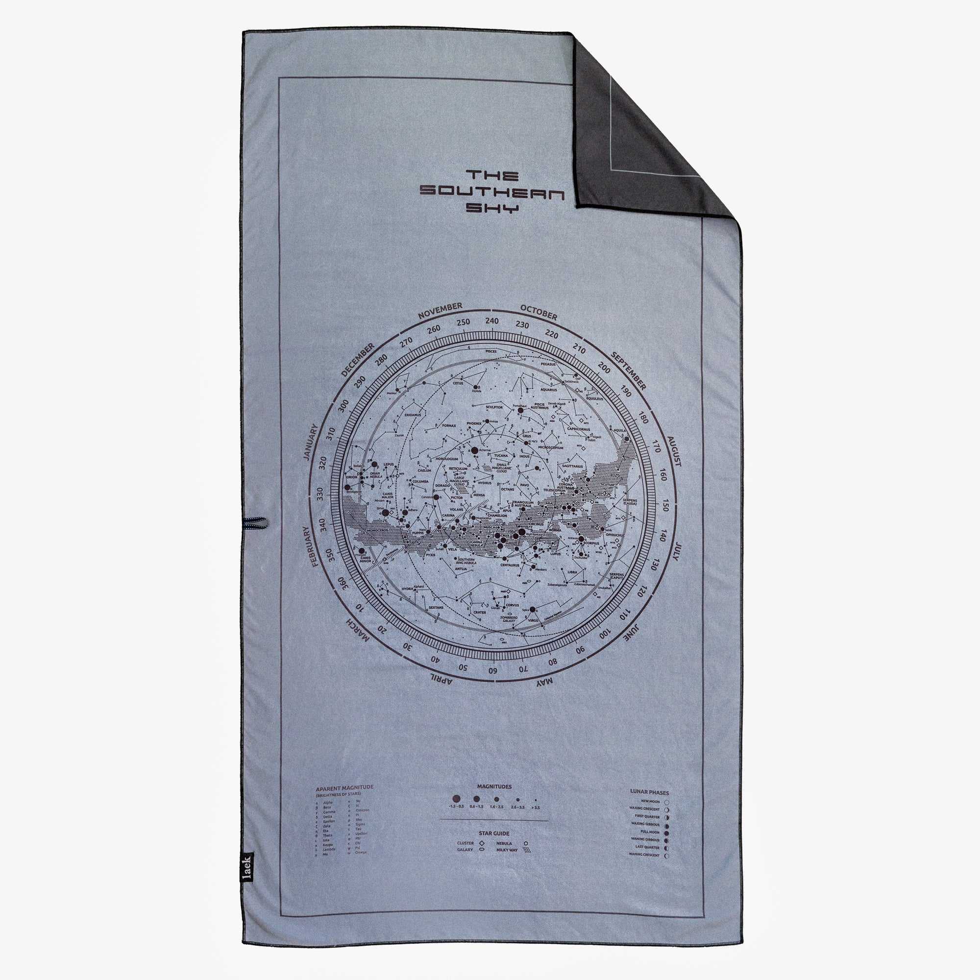 Fast Drying Adventure Towel | Constellation Design Black – Laek